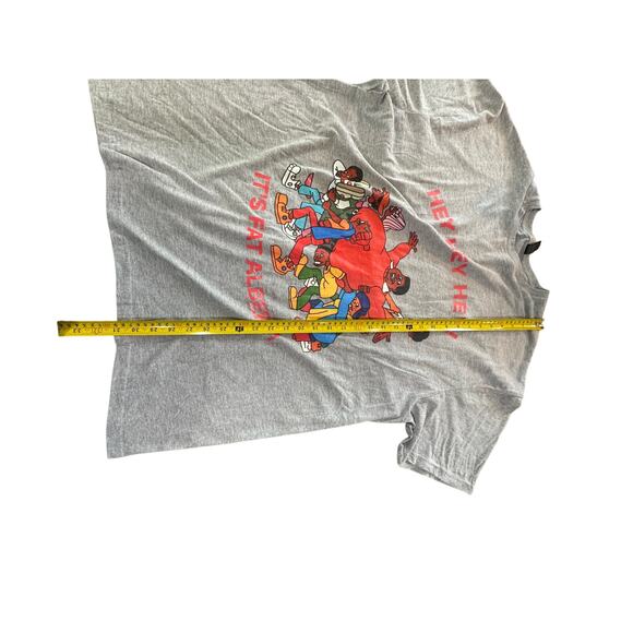 Fat Albert Hey Hey Hey Cartoon Print Men's Size 2XL Vintage Y2K Gray T-Shirt - Picture 10 of 11